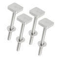 thumbnail image 1 of Unique Bargains Car Roof Rack T Shaped Slot Bolt M6 W/ Nuts Washer T Shaped Track Bolts Roof Rack Bolt (Pack of 4), 1 of 6