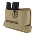 thumbnail image 1 of Unique Bargains Car Seat Gap Filler Organizer Front Seat Gap Filler with Cup Holder Passenger Side Faux Leather Beige, 1 of 6