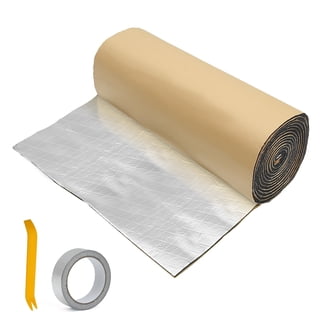 Unique Bargains car Deadening Mat 157mil 4mm 18sqft Heat Insulation Pad Universal Self Adhesive Aluminum Foil Foam