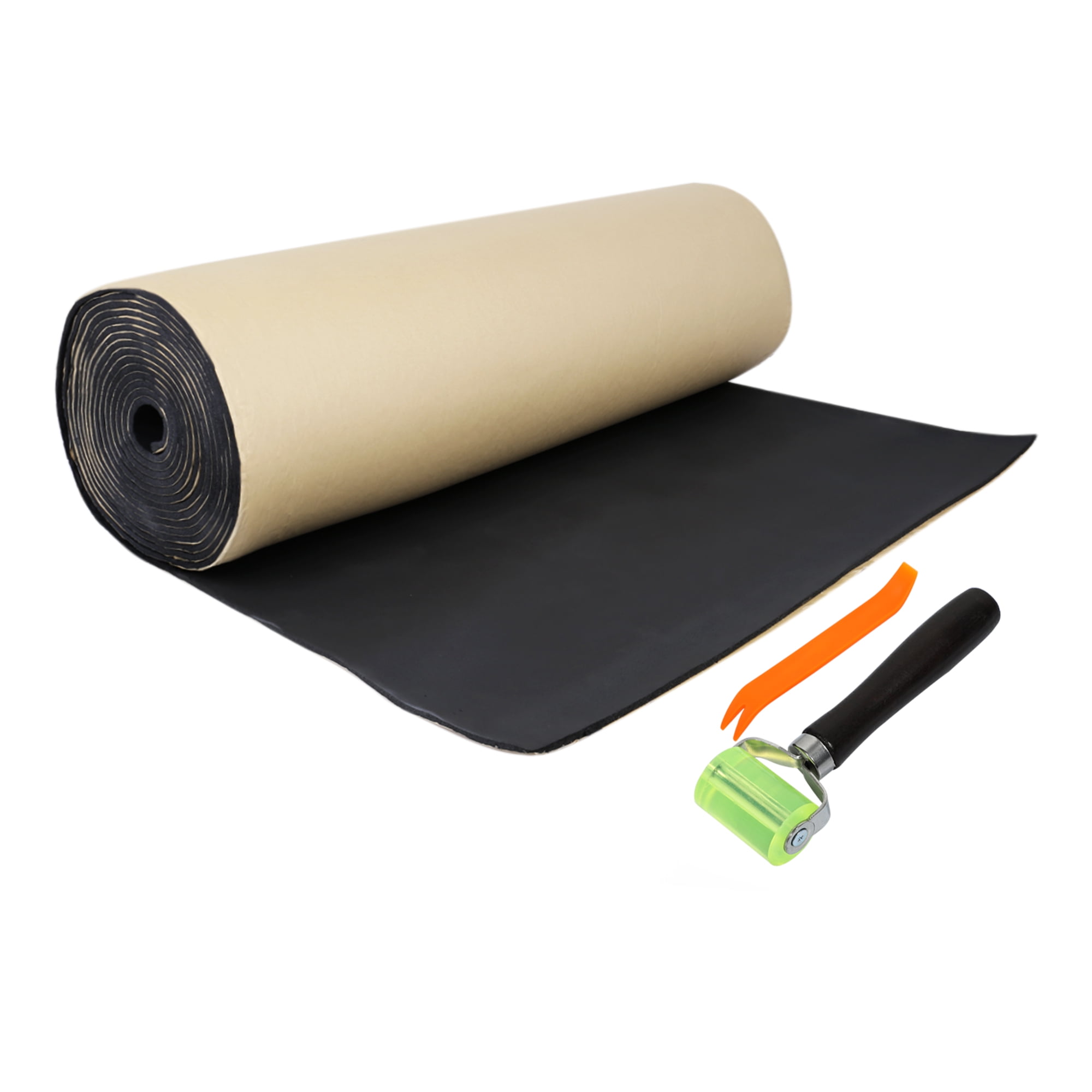 Unique Bargains Car Sound Insulation Mat 5mm Door Hood Engine Heat Installer Tool