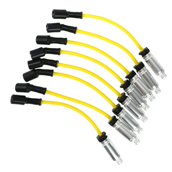 Unique Bargains Car Spark Plug Coil Wires Fit for Cadillac Escalade 8 Cyl 5.3L 8 Cyl 6.0L 02-06 No.12192133 - Pack of 8