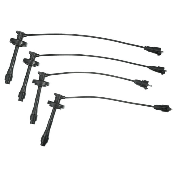 Unique Bargains Car Spark Plug Coil Wires Ignition Coil Cable 5mm Fit?for Toyota Corolla L4 1.8L 1998-2002 - Pack of 4