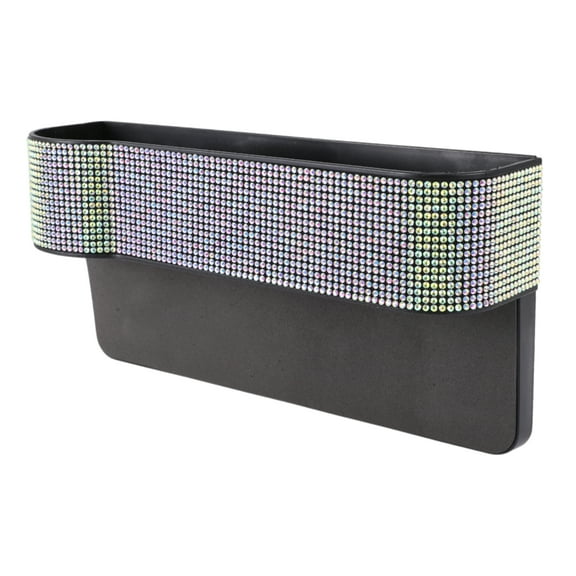 Unique Bargains Car Sunglasses Case Universal Eyeglasses Holder Storage Box ABS,Rhinestones Colorful 10.63"x5.51" 1 Pc