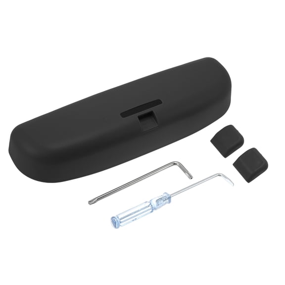 Unique Bargains Car Sunglasses Case for Ford Everest 2015-2021 Eyeglasses Holder Storage Box ABS Cloth Black 1 Set