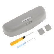 Unique Bargains Car Sunglasses Case for Mitsubishi Outlander 2009-2024 Eyeglasses Holder Storage Box Plastic Grey 1 Set