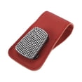 thumbnail image 1 of Unique Bargains Car Sunglasses Clip Universal Sun visor Eyeglasses Holder Clip PU Leather Rhinestone Red White 4.5x9cm/1.77"x3.54" 1 Pcs, 1 of 7