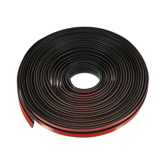 Unique Bargains Car T Shape Windshield Weather Strip Seal 19mmx7m Windshield Guards Body Strip Universal Rubber Black