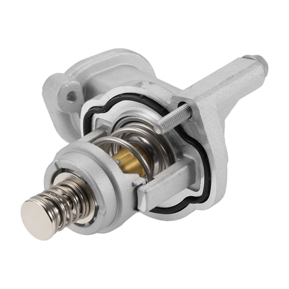 Unique Bargains Car Thermostat Inner Engine Coolant Thermostat Housing Assembly No.12678784 for Chevrolet Camaro 2016-2022 Aluminum Alloy Silver Tone Durable