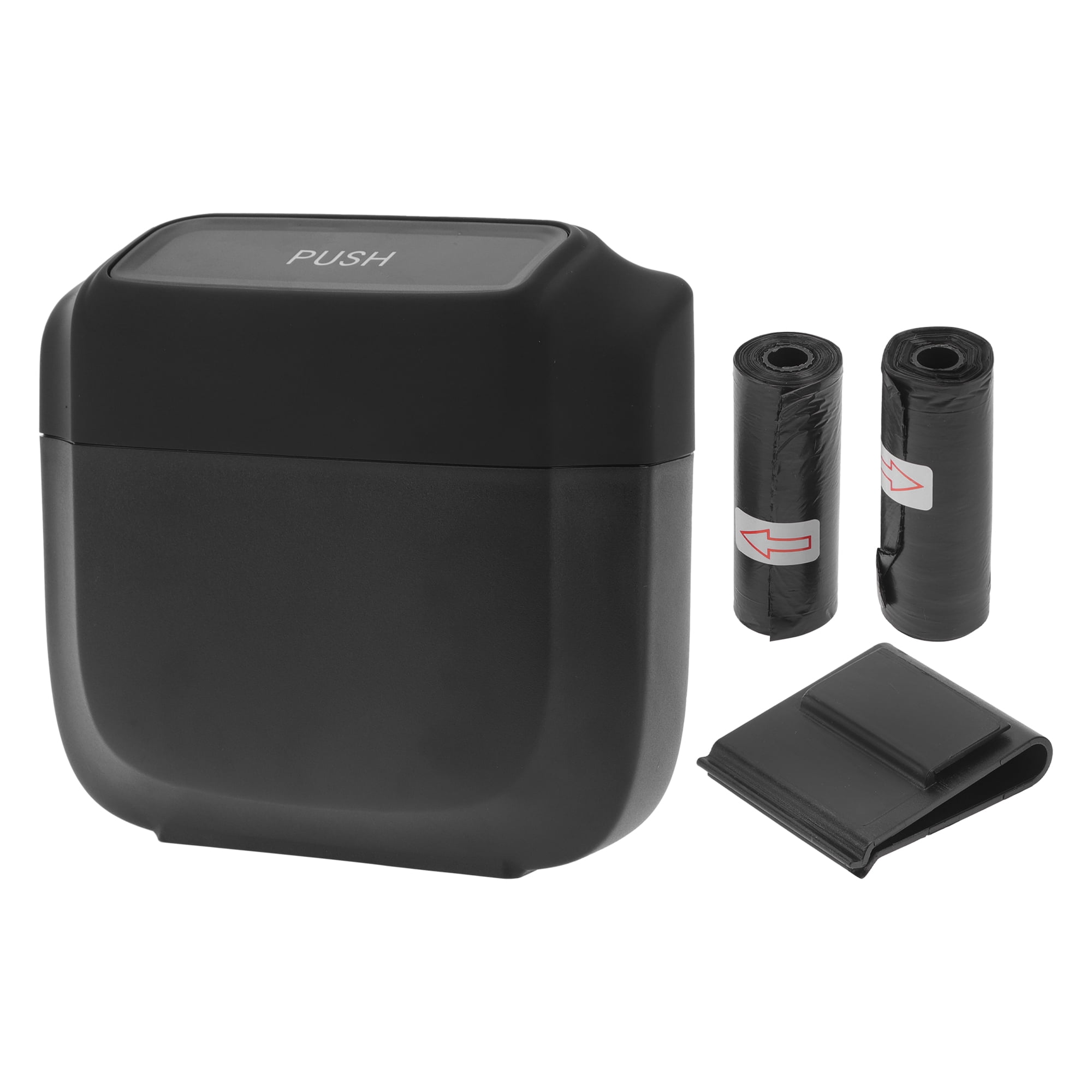 Unique Bargains Car Trash Can Hanging 6.3 x 2.4 x 5.9 Inch Plastic Black