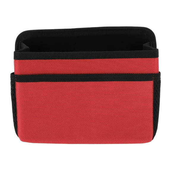 Unique Bargains Car Trash Can Hanging Car Door Back Seats Fabric Trash Bin Red 1 Pcs