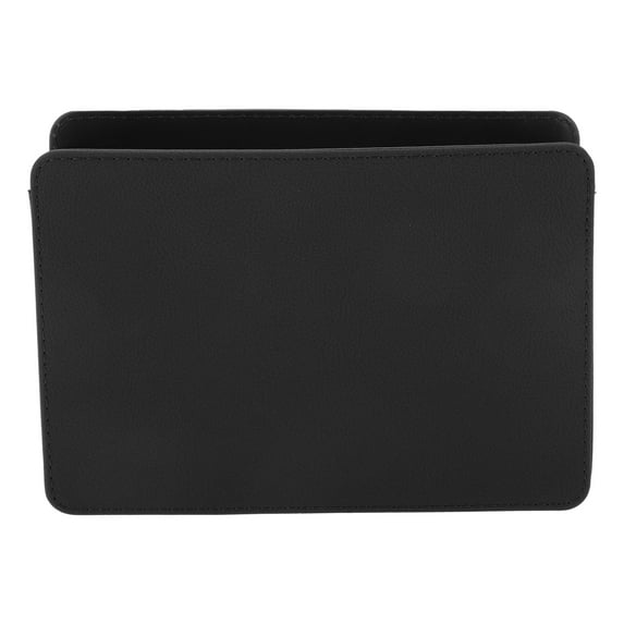 Unique Bargains Car Trash Can Hanging Car Door Back Seats Faux Leather Trash Bin Black 1 Pcs