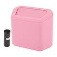 thumbnail image 1 of Unique Bargains Car Trash Can Hanging Car Door Plastic Trash Bin Pink 1 Pcs, 1 of 6