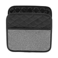 thumbnail image 1 of Unique Bargains Car Trash Can Hanging Front Rear Seats Faux Leather Trash Bin Silver Tone 1pcs, 1 of 6