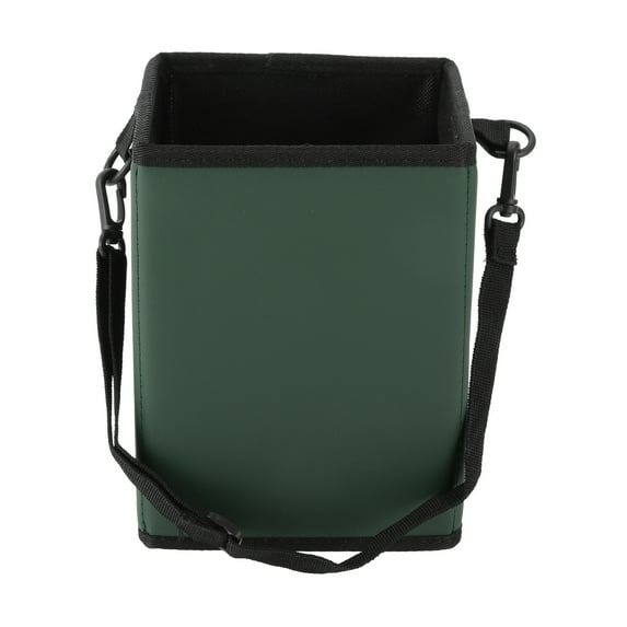 Unique Bargains Car Trash Can Hanging and Foldable Front Rear Seats Back Trash Bin Green 1 Pcs