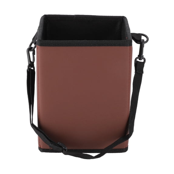 Unique Bargains Car Trash Can Hanging and Foldable Front Rear Seats Back Trash Bin Red 1 Pcs
