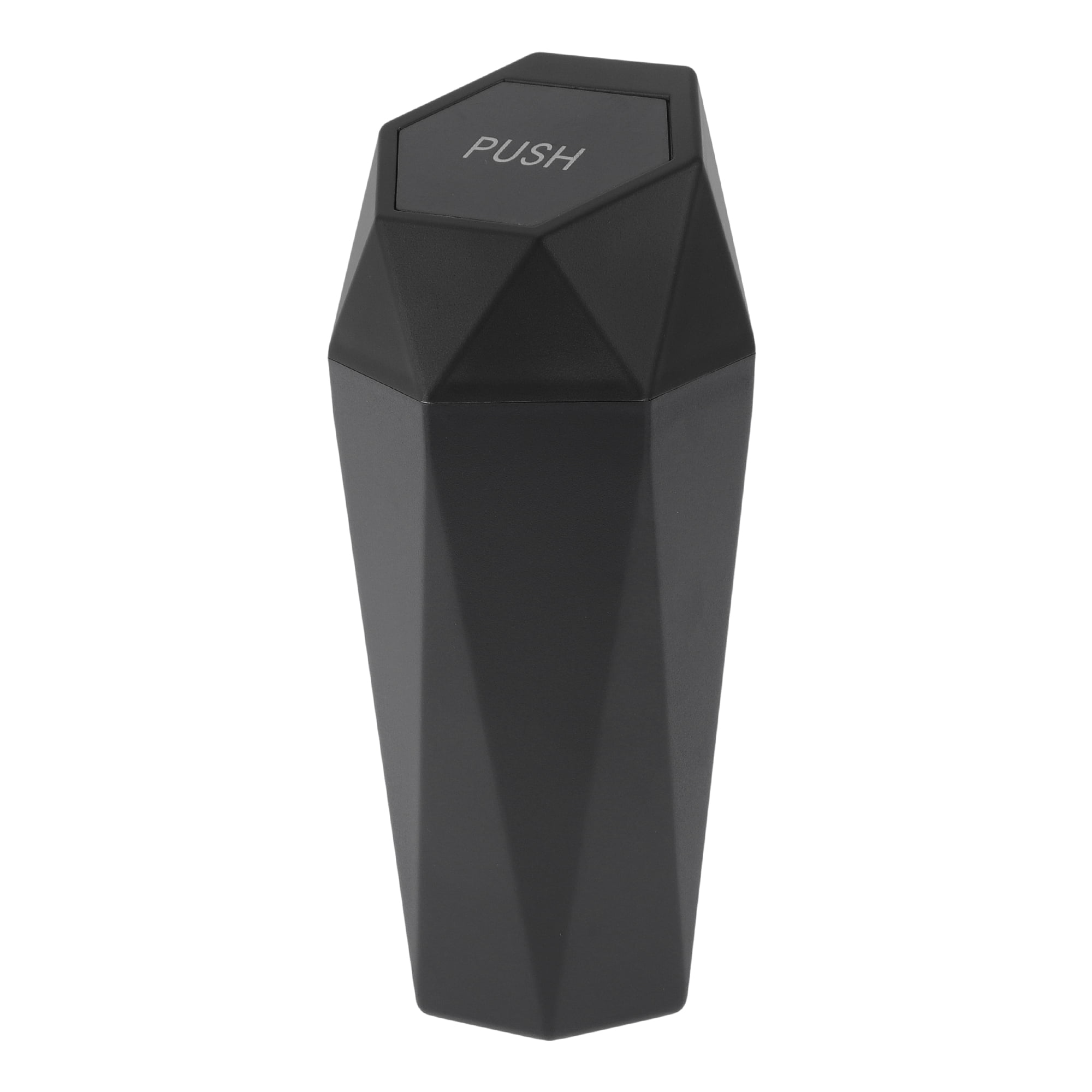 Unique Bargains Car Trash Can Portable 3.5x7.9in Trash Bin Plastic 1 Pcs Black