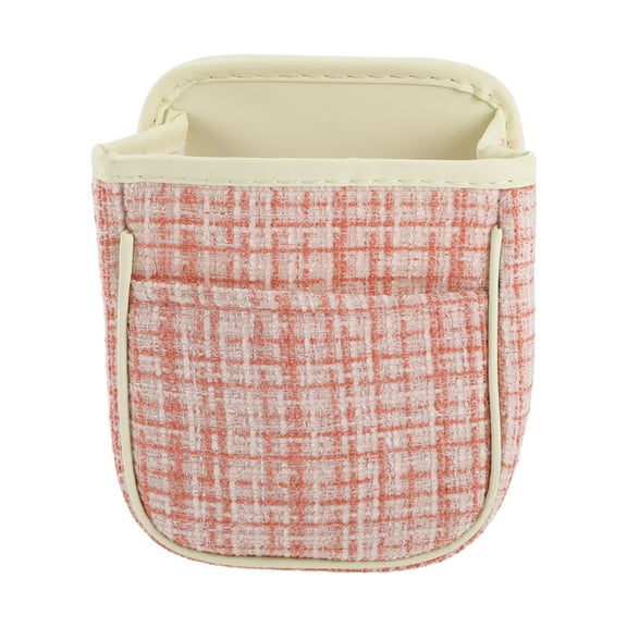 Unique Bargains Car Trash Can Portable and Hanging Front Rear Seats Back Trash Bin Pink 1 Pcs