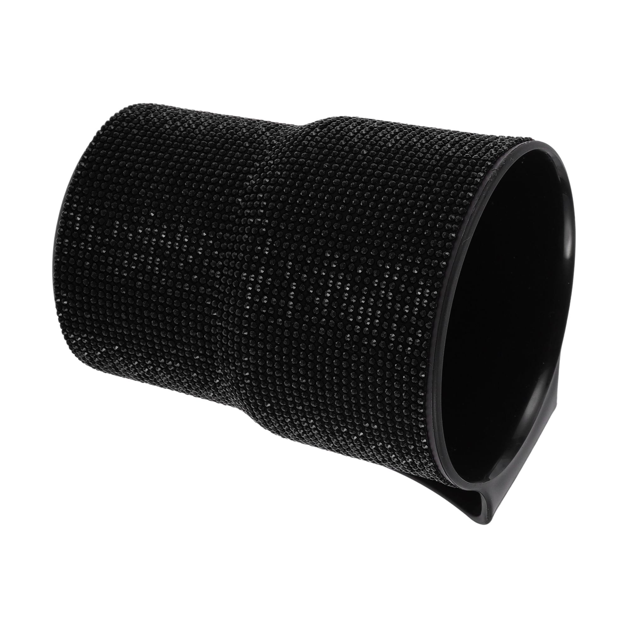 Riloer Bling Rhinestone Car Trash Can - Glittering Hanging Bin For Car Door, White (Fits Small Umbrellas)