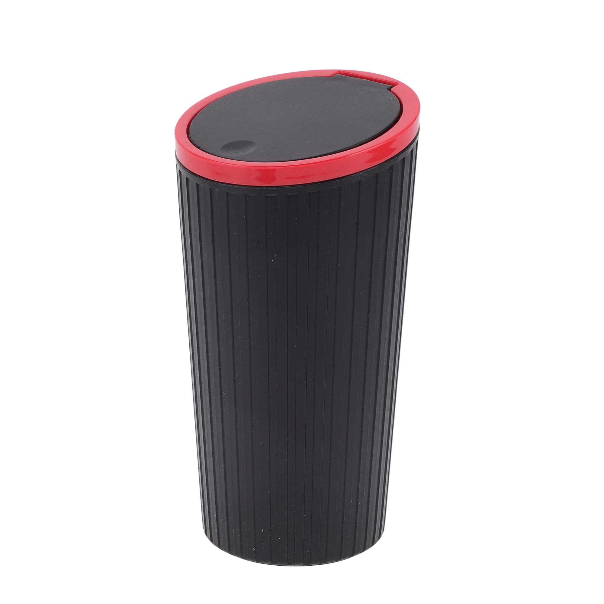 Unique Bargains Car Trash Can Trash Bin Portable 3.2x6.3in Height Plastic Red