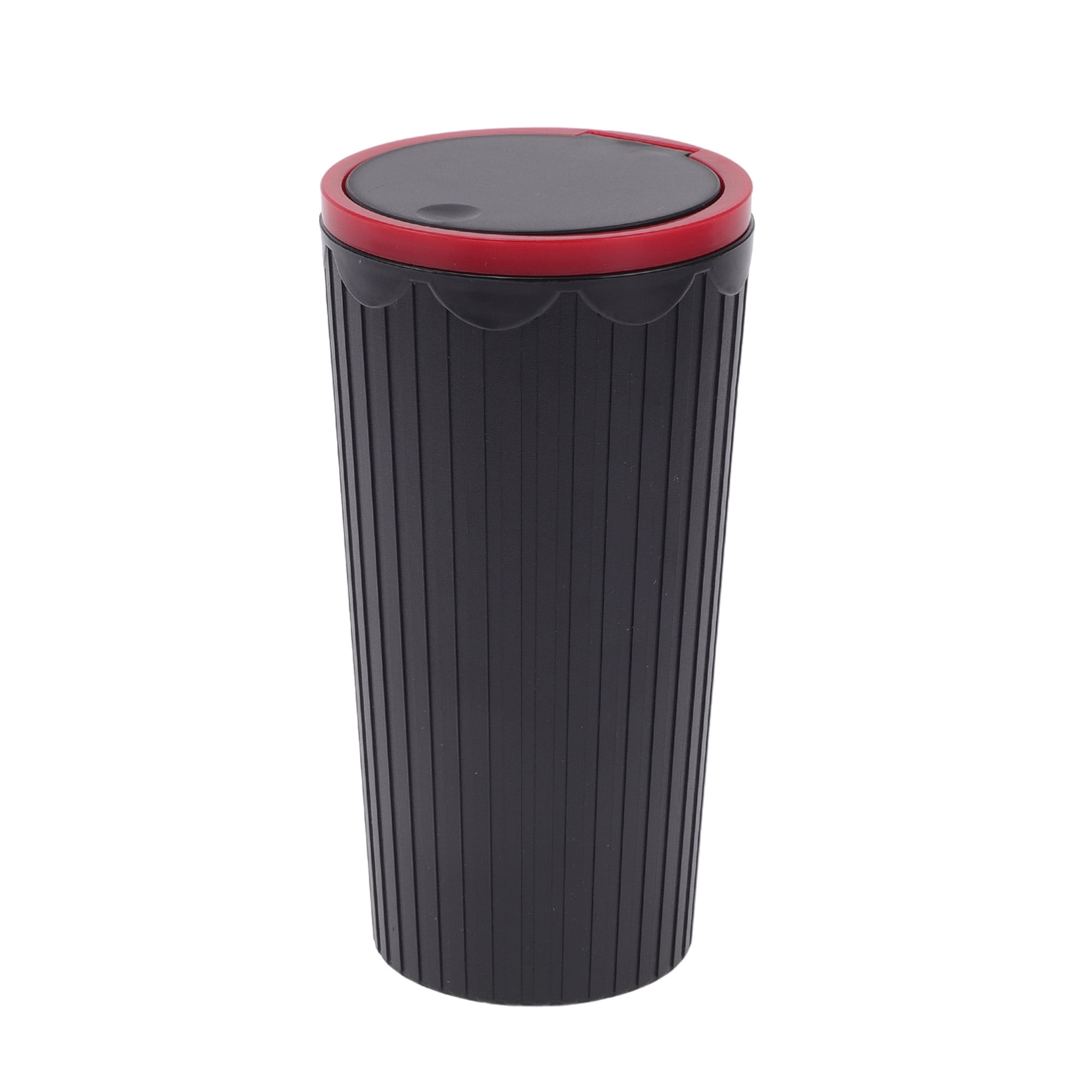 Unique Bargains Car Trash Can Trash Bin Portable 3.5x6.3in Height Plastic Red