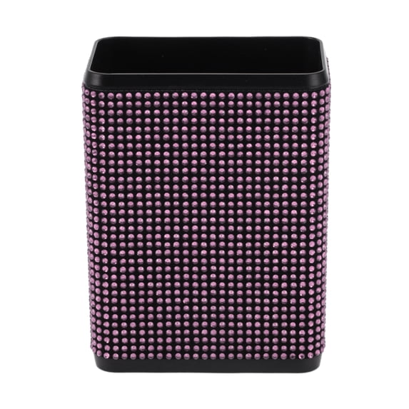Unique Bargains Car Trash Can with Hook and Back Clip Hanging Plastic Trash Bin Pink 1 Pcs