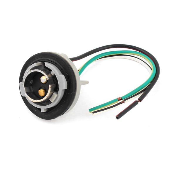 Unique Bargains Replacement Car Van Truck 1157 3 Wires Brake Stop Light Bulb Socket
