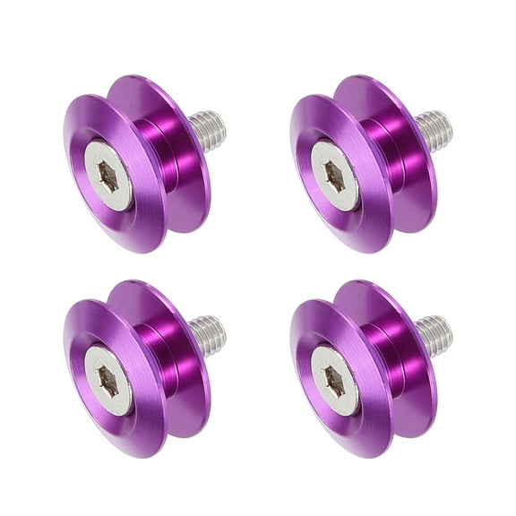 Unique Bargains Car Vehicle Purple Aluminum Alloy Bumper Quick Release Fastener Set for Trunk Fender Hatch