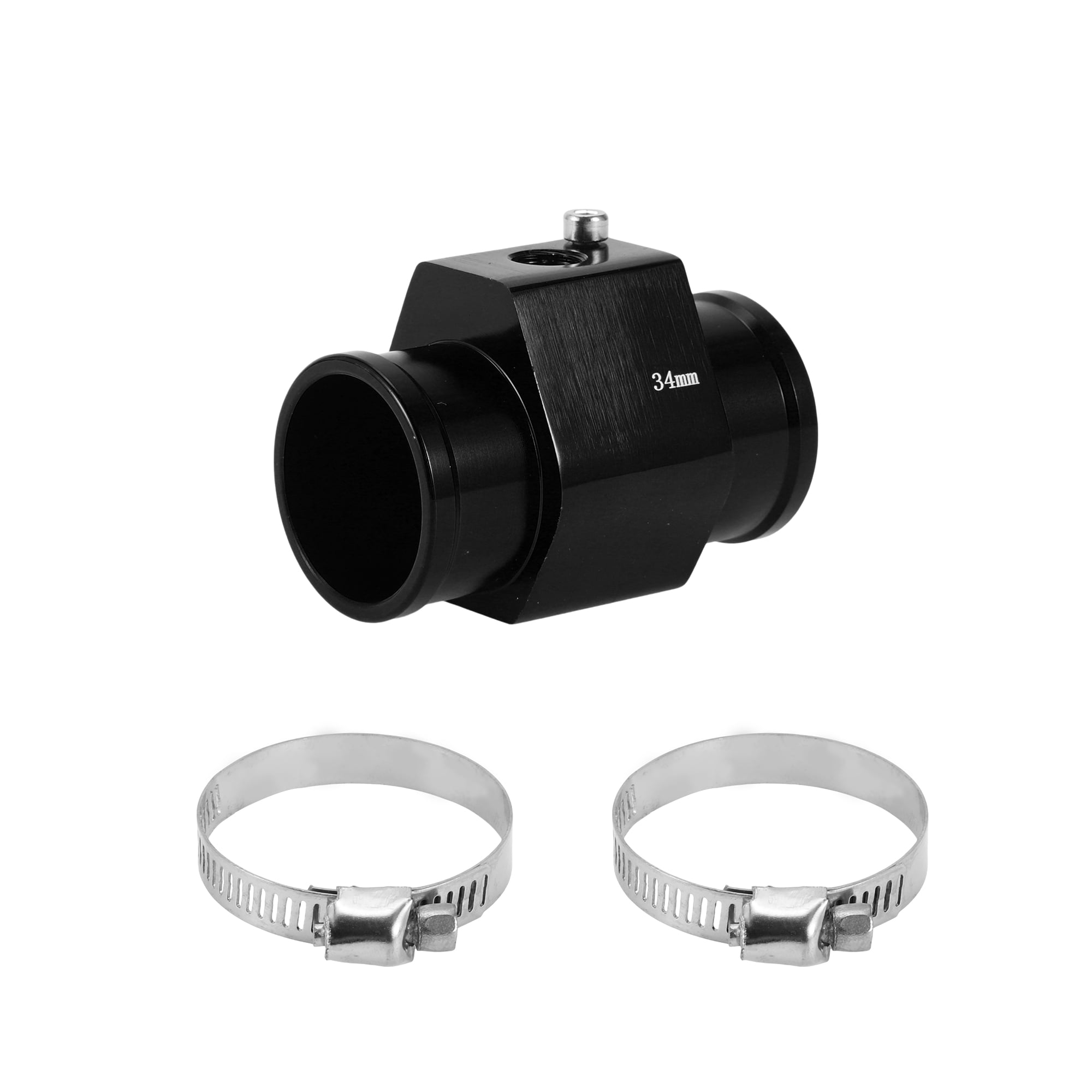 Unique Bargains Car Water Coolant Temperature Sensor Adapter Joint Pipe 34mm Black