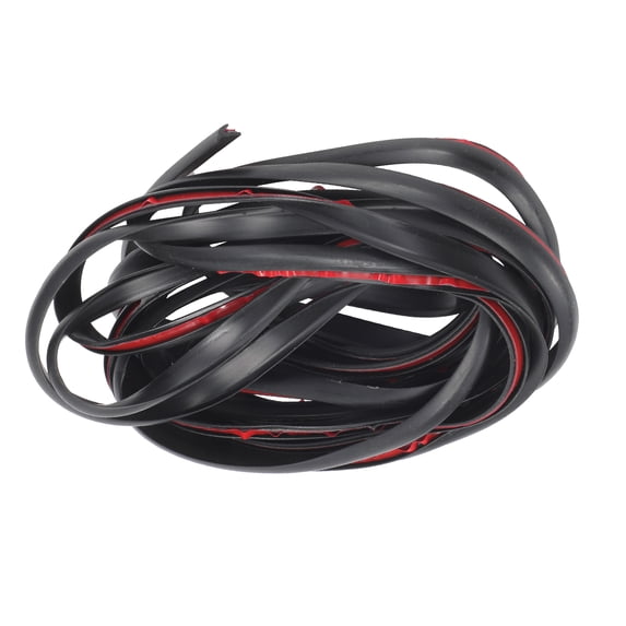 Unique Bargains Car Weatherstrip Door Weather Stripping Self Adhesive Weather Seal Strip 16.4Ft T-Shape EPDM Rubber