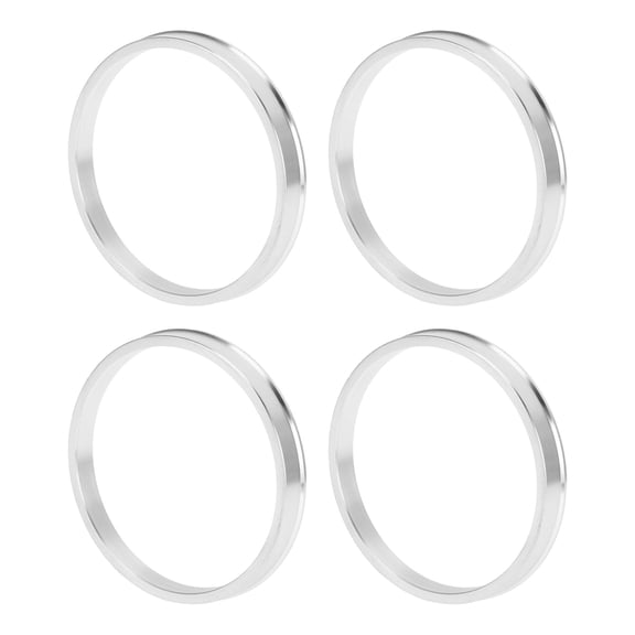 Unique Bargains Car Wheel Hub Centric Rings Durable Wheels Center Shaft Shock Absorbing Hubrings Silver Tone 4 Pcs Aluminum Alloy OD 83.1mm to ID 76.1 mm