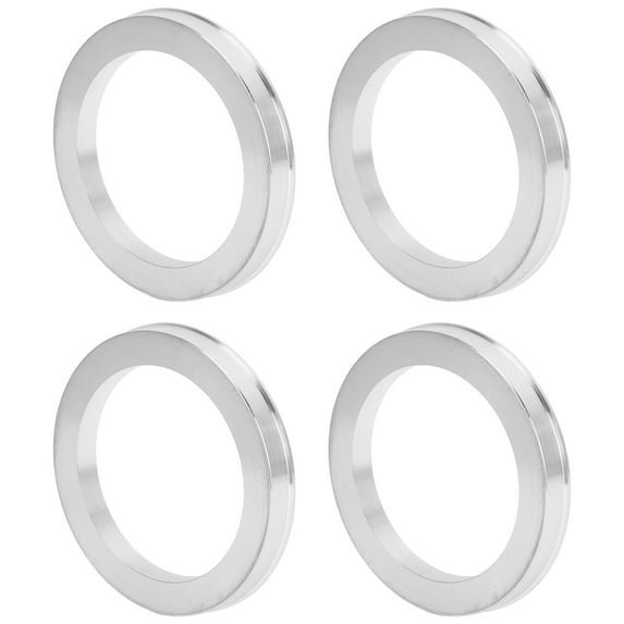 Unique Bargains Car Wheel Hub Centric Rings Durable Wheels Center Shaft Shock Absorbing Hubrings Silver Tone 4 Pcs Aluminum Alloy OD 84.1mm to ID 64.1 mm