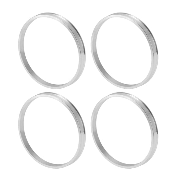 Unique Bargains Car Wheel Hub Centric Rings Wheels Center Shaft Shock Absorbing Hubrings Aluminum Alloy Silver Tone Durable OD 100.1mm to ID 93.1mm