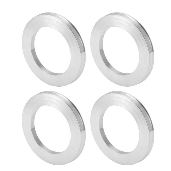 Unique Bargains Car Wheel Hub Centric Rings OD 106.1mm to ID 71.1mm Wheels Center Shaft Shock Absorbing Hubrings Aluminum Alloy Silver Tone Durable