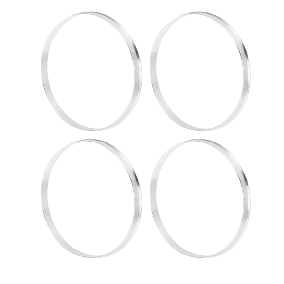 Unique Bargains Car Wheel Hub Centric Rings OD 110.1mm to ID 106.1mm Wheels Center Shaft Shock Absorbing Hubrings Aluminium Alloy Silver Tone Durable