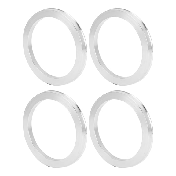 Unique Bargains Car Wheel Hub Centric Rings OD 110.1mm to ID 87.1mm Wheels Center Shaft Shock Absorbing Hubrings Aluminium Alloy Silver Tone Durable
