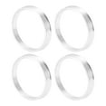 thumbnail image 1 of Unique Bargains Car Wheel Hub Centric Rings Wheels Center Shaft Shock Absorbing Hubrings Aluminum Alloy Silver Tone Durable OD 65.1mm to ID 58.6mm, 1 of 7