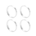 thumbnail image 1 of Unique Bargains Car Wheel Hub Centric Rings Wheels Center Shaft Shock Absorbing Hubrings Aluminum Alloy Silver Tone Durable OD 68.1mm to ID 63.6mm, 1 of 7