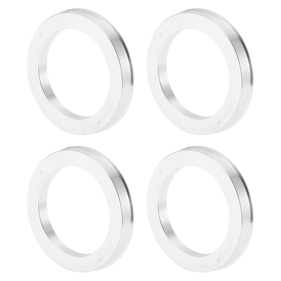 Unique Bargains Car Wheel Hub Centric Rings Wheels Center Shaft Shock Absorbing Hubrings Aluminium Alloy Silver Tone Durable OD 73.6mm to ID 54.1mm