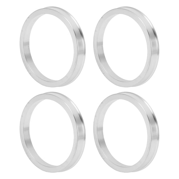 Unique Bargains Car Wheel Hub Centric Rings Wheels Center Shaft Shock Absorbing Hubrings Aluminium Alloy Silver Tone Durable OD 75.1mm to ID 64.1mm