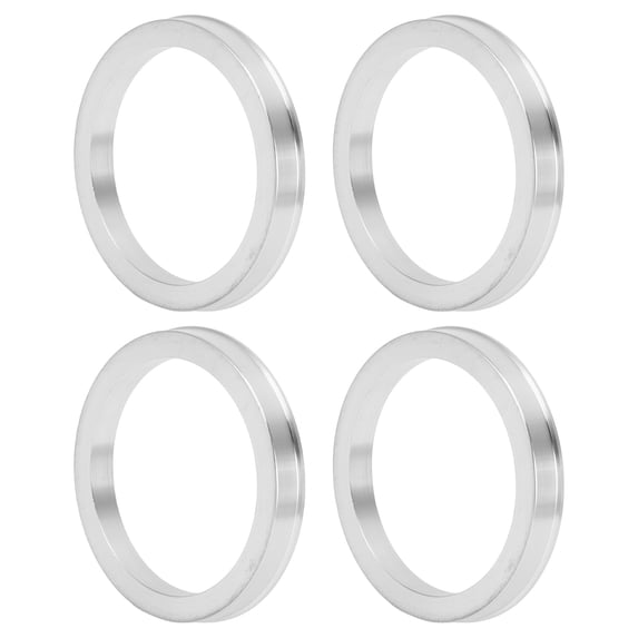 Unique Bargains Car Wheel Hub Centric Rings Wheels Center Shaft Shock Absorbing Hubrings Aluminium Alloy Silver Tone Durable OD 78.1mm to ID 63.6mm