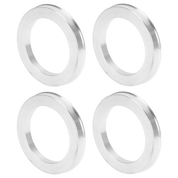Unique Bargains Car Wheel Hub Centric Rings OD 83.1mm to ID 59.6mm Wheels Center Shaft Shock Absorbing Hubrings Aluminium Alloy Silver Tone Durable