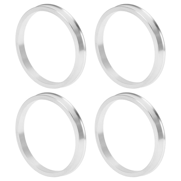 Unique Bargains Car Wheel Hub Centric Rings OD 83.1mm to ID 73.1mm Wheels Center Shaft Shock Absorbing Hubrings Aluminium Alloy Silver Tone Durable
