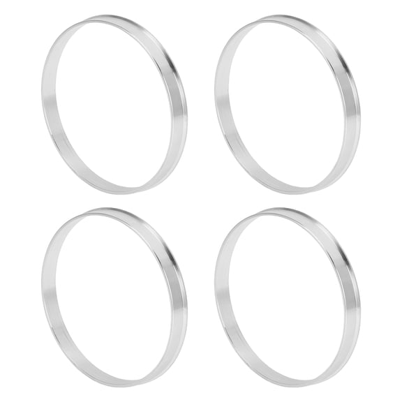 Unique Bargains Car Wheel Hub Centric Rings OD 87.1mm to ID 84.1mm Wheels Center Shaft Shock Absorbing Hubrings Aluminium Alloy Silver Tone Durable