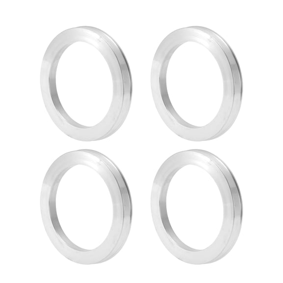 Unique Bargains Car Wheel Hub Centric Rings OD 93.1mm to ID 70.6mm Wheels Center Shaft Shock Absorbing Hubrings Aluminum Alloy Silver Tone Durable