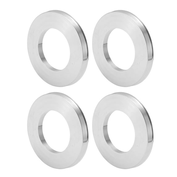Unique Bargains Car Wheel Hub Centric Rings Wheels Center Shaft Shock Absorbing Hubrings Aluminum Alloy Silver Tone Durable OD 100.1mm to ID 56.6mm