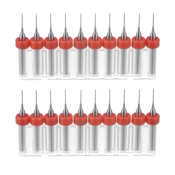 Unique Bargains Carbide CNC Engraving Micro PCB Drill Bits Set 0.6mm