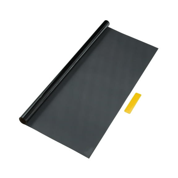 Unique Bargains Carbon 1 PLY Car Window Tint Film VLT 38% IRR 32% UVR 74% Light Black 4.92 ft x 20.08 inch Privacy Film 1mil PET 1 Pc