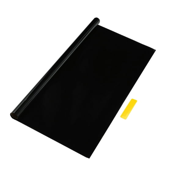 Unique Bargains Carbon 1 PLY Car Window Tint Film VLT 5% IRR 50% UVR 54% Black 6.56ft x 11.8in Privacy Film 1mil PET 1 Pcs