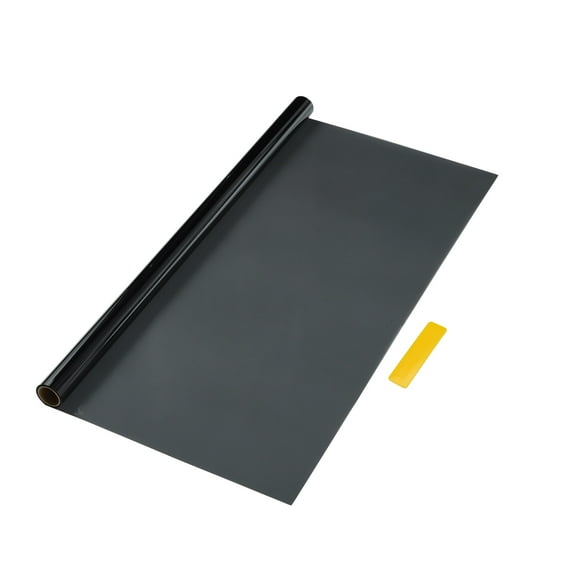 Unique Bargains Carbon 2 PLY Car Window Tint Film VLT 34% IRR 45% UVR 46% Black 6.56ft x 15.7inch Privacy Film 2mil PET 1 Pc