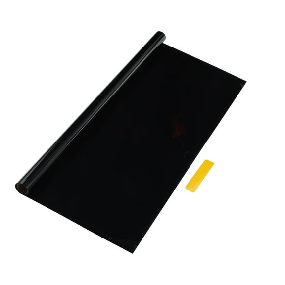 Unique Bargains Carbon 2 PLY Car Window Tint Film VLT 4% IRR 70% UVR 28% Black 6.56ft x 15.7inch Privacy Film 2mil PET 1 Pc